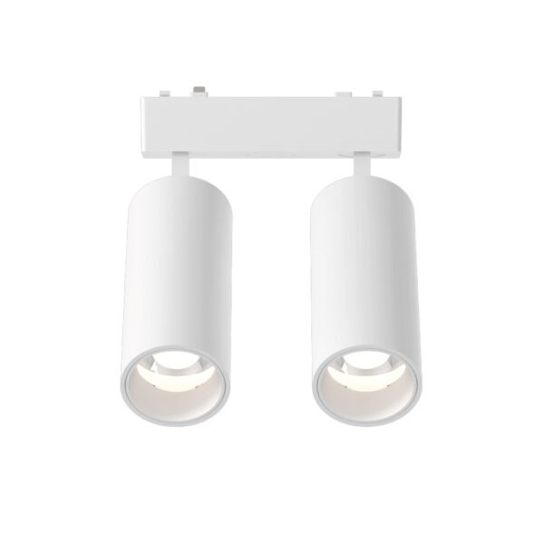 InLight Φωτιστικό LED 2x9W 3CCT για Ultra-Thin μαγνητική ράγα σε λευκή απόχρωση D:16cmX4