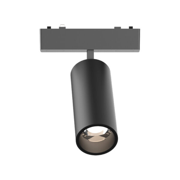 InLight Φωτιστικό LED 9W 3000K για Ultra-Thin μαγνητική ράγα σε μαύρη απόχρωση D:16cmX4