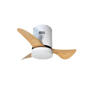 it-Lighting Elsinore -15W 3CCT LED Fan Light in White with Wooden Color (102000410)