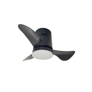 InLight Elsinore -15W 3CCT LED Fan Light in Black with Wooden Color (102000420)