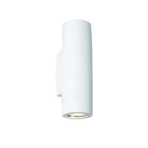InLight Επιτοίχιο φωτιστικό λευκό από γύψο 2XGU10 D:25cm (43404)
