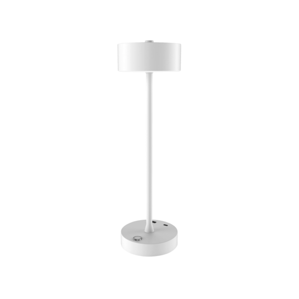 it-Lighting Crater Rechargeable LED 2W 3CCT Touch Table Lamp White D:38cmx11cm (80100120)