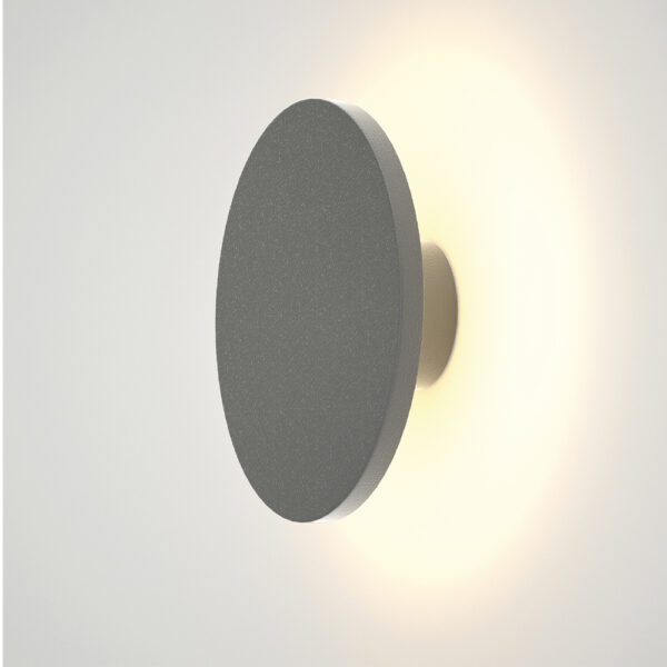 it-Lighting Geneva LED 8W 3CCT Outdoor Wall Lamp Grey D:17cmx5.5cm (80201130)