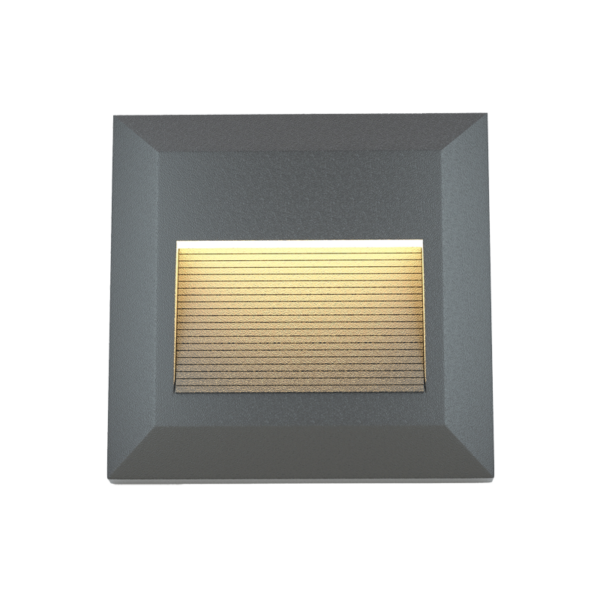 it-Lighting Salmon LED 2W 3CCT Outdoor Wall Lamp Anthracite CCT D:12.4cmx12.4cm (80201840)