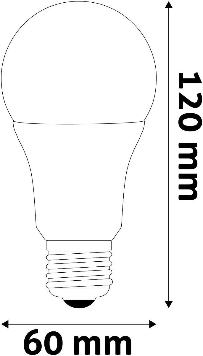 Avide LED Κοινή A60 11W E27 Θερμό 3000K Ντιμαριζόμενο